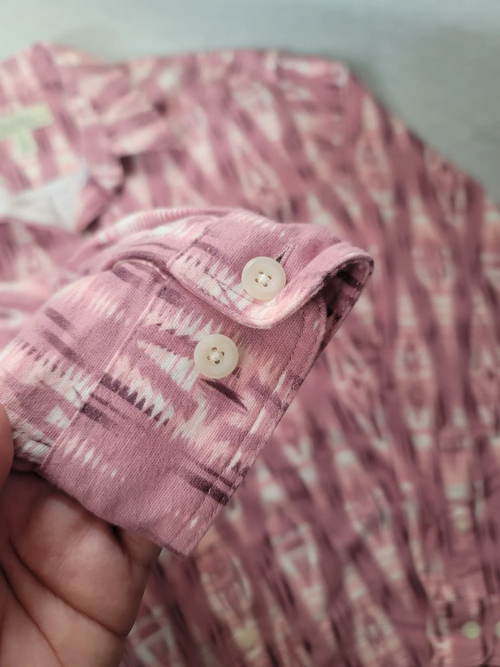 Cabela's Women Large Pink‎ Southwestern Button Up Flannel Shirt Cowgirl Rodeo